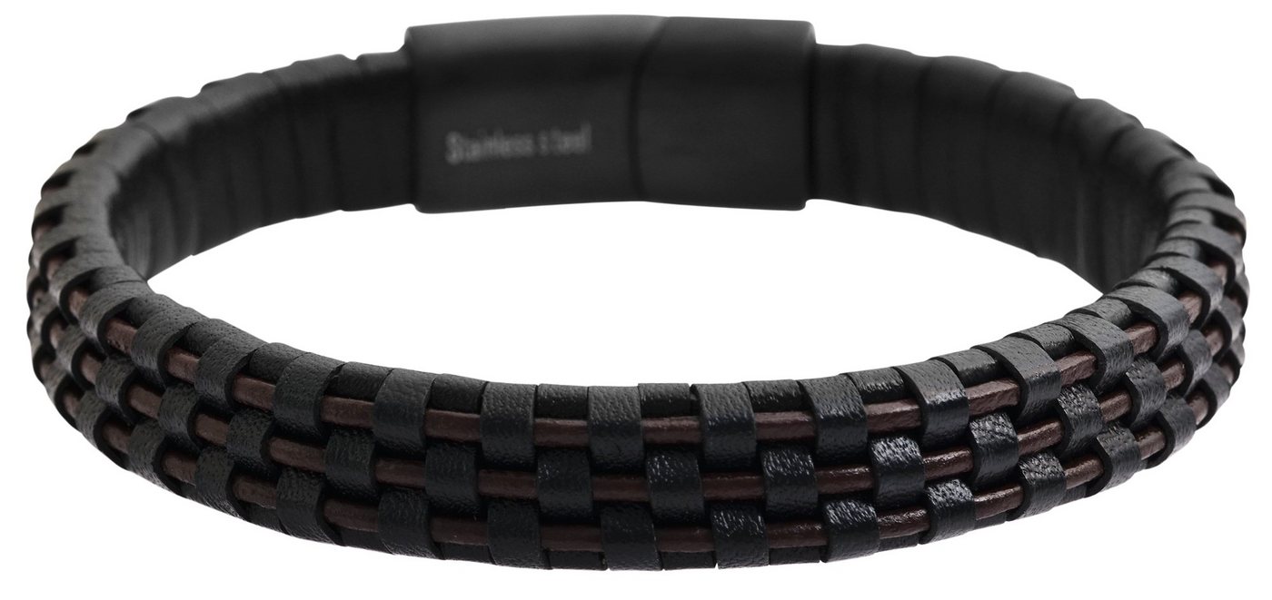 AKZENT Lederarmband Moe Herren Armband aus Echtleder gelochten Schwarz (einzeln) von AKZENT