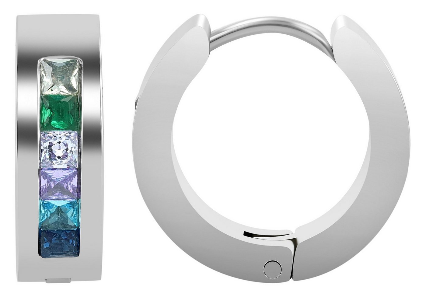 AKZENT Ohrring-Set 5050720 Creolen Ohrringe Edelstahl silber Damen wasserfest (Paar) von AKZENT