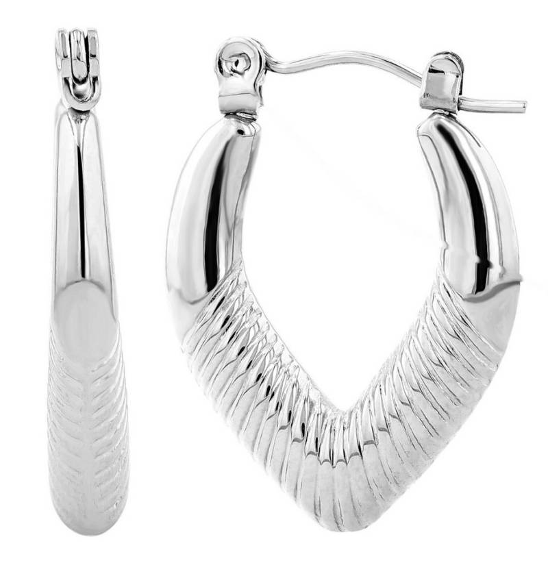 AKZENT Ohrring-Set Die Klapp-Creolen der Marke Akzent wurden aus Edelstahl (Paar) von AKZENT