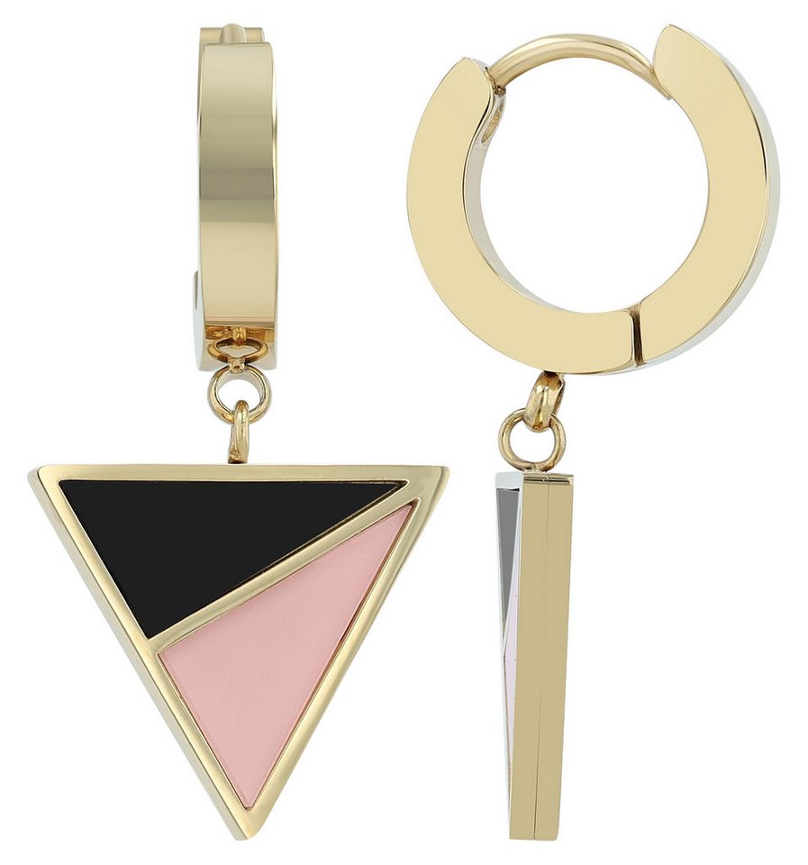 AKZENT Ohrring-Set 5050815 Creolen Ohrringe Edelstahl gold Damen wasserfest (Paar) von AKZENT