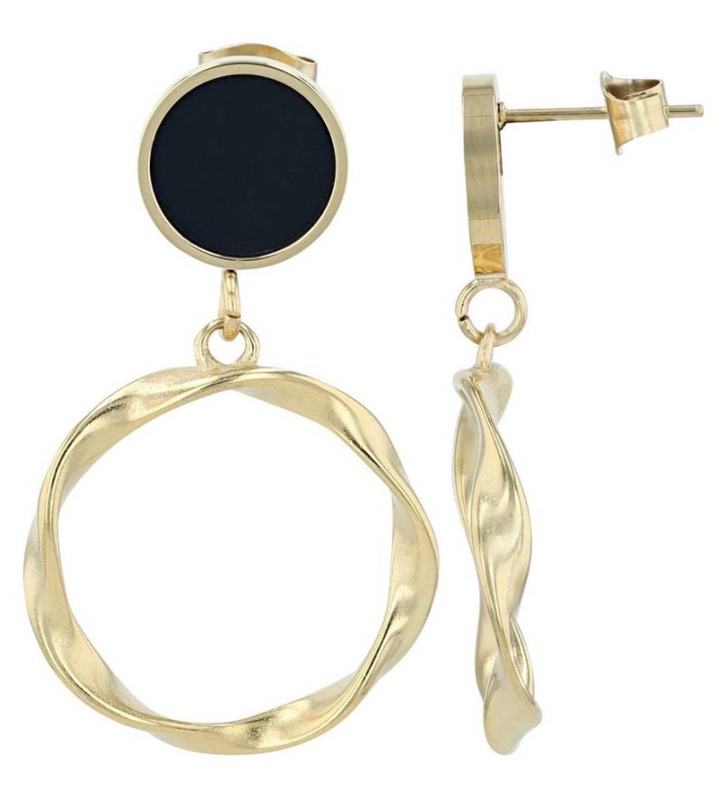 AKZENT Ohrring-Set 5050829 Ohrhänger Ohrringe Edelstahl gold Damen wasserfest (Paar) von AKZENT