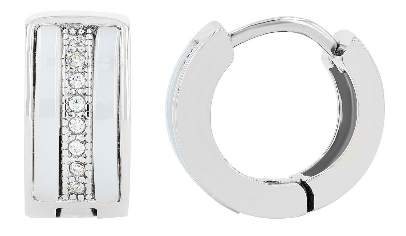 AKZENT Ohrring-Set 5050837 Creolen Ohrringe Edelstahl silber Damen wasserfest (Paar) von AKZENT