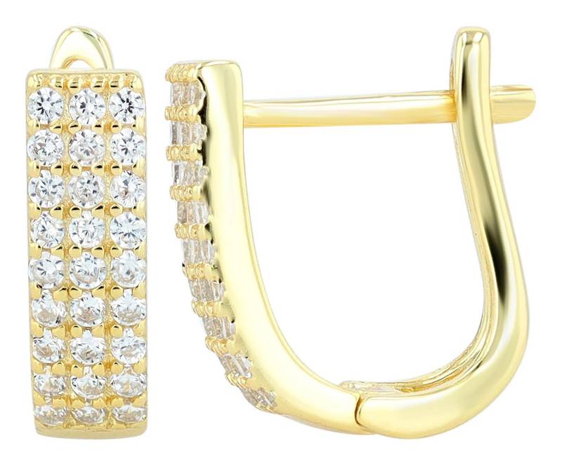 AKZENT Ohrring-Set Alia Creolen Ohrringe Silber Damen wasserfest (Paar) von AKZENT