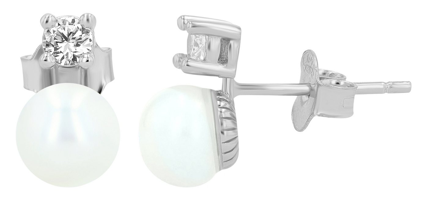 AKZENT Ohrring-Set Alma Ohrstecker Ohrringe Silber Damen wasserfest (Paar) von AKZENT