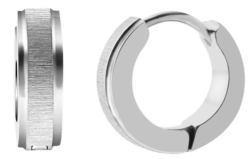 AKZENT Ohrring-Set Die Klapp-Creolen der Marke Akzent sind aus Edelstahl gefertigt (Paar), Damen Ohrring von AKZENT