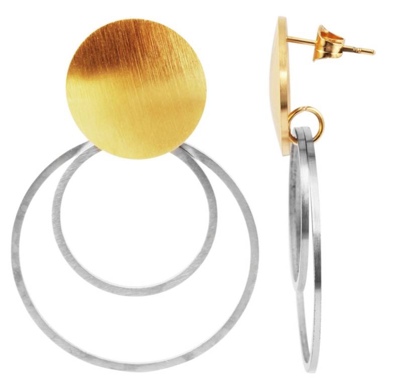 AKZENT Ohrring-Set Die hängenden gold- und silberfarbenen Ohrstecker der Marke (Paar), Damen Ohrring von AKZENT