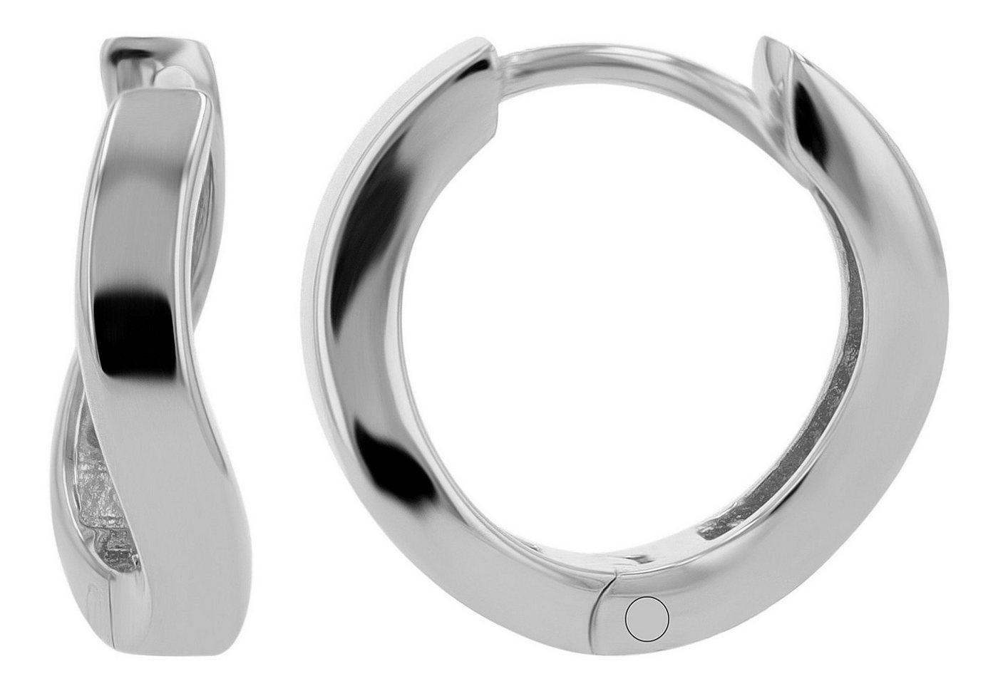AKZENT Ohrring-Set Anemona 925/- Echt Silber Klapp-Creolen "Anemona", vergoldet (Paar), Damen Ohrring von AKZENT