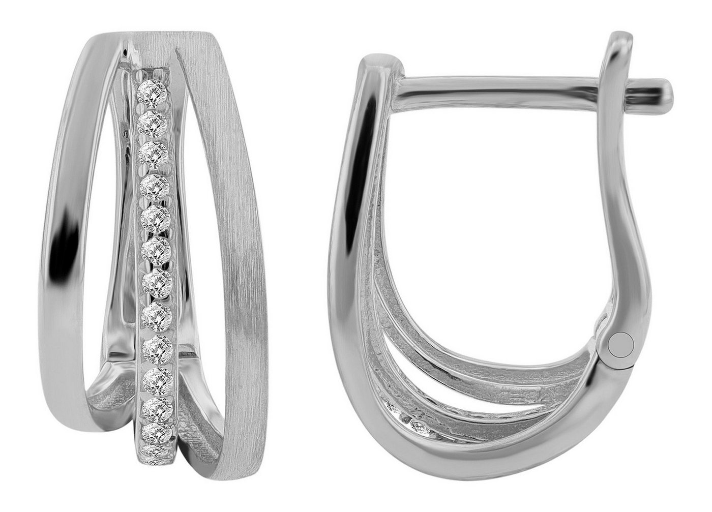 AKZENT Ohrring-Set Arnika Creolen Ohrringe Silber goldfarbig Damen wasserfest (Paar) von AKZENT