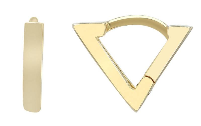 AKZENT Ohrring-Set Atalja Creolen Ohrringe Silber goldfarbig Damen wasserfest (Paar) von AKZENT