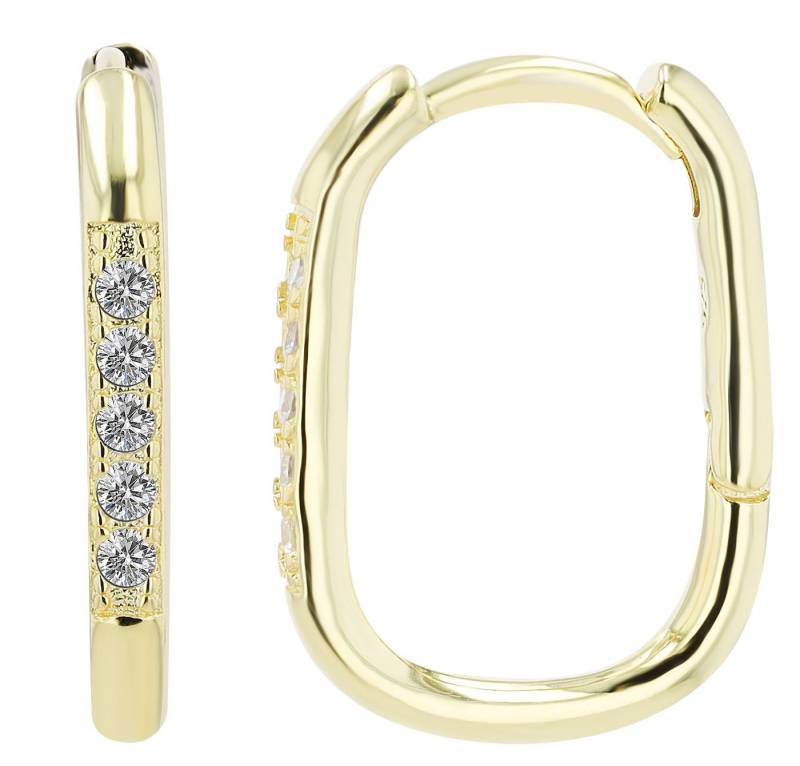 AKZENT Ohrring-Set Avya Creolen Ohrringe Silber goldfarbig Damen wasserfest (Paar) von AKZENT