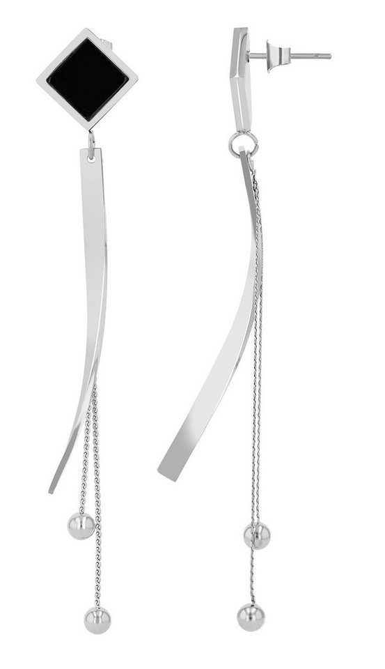 AKZENT Ohrring-Set Beau Ohrstecker Ohrringe Edelstahl silber Damen wasserfest (Paar) von AKZENT