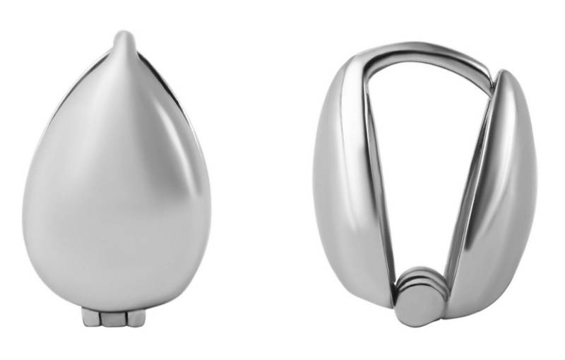AKZENT Ohrring-Set Breahma 925/- Echt Silber Klapp-Creolen "Breahma" in U-Form, (Paar), Damen Ohrring von AKZENT