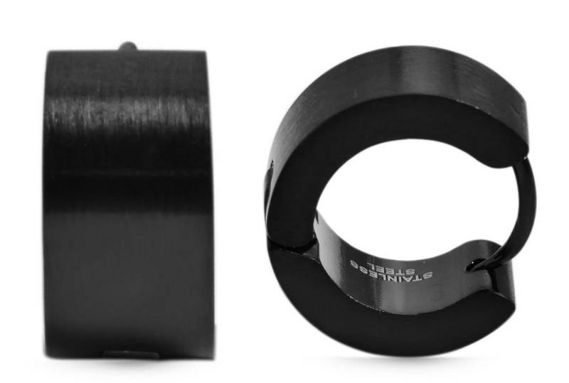 AKZENT Ohrring-Set Bruno Creolen Ohrringe Edelstahl schwarz Damen wasserfest (Paar) von AKZENT