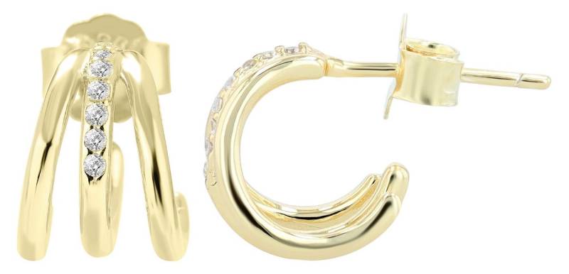 AKZENT Ohrring-Set Carina Creolen Ohrringe Silber Damen wasserfest (Paar) von AKZENT