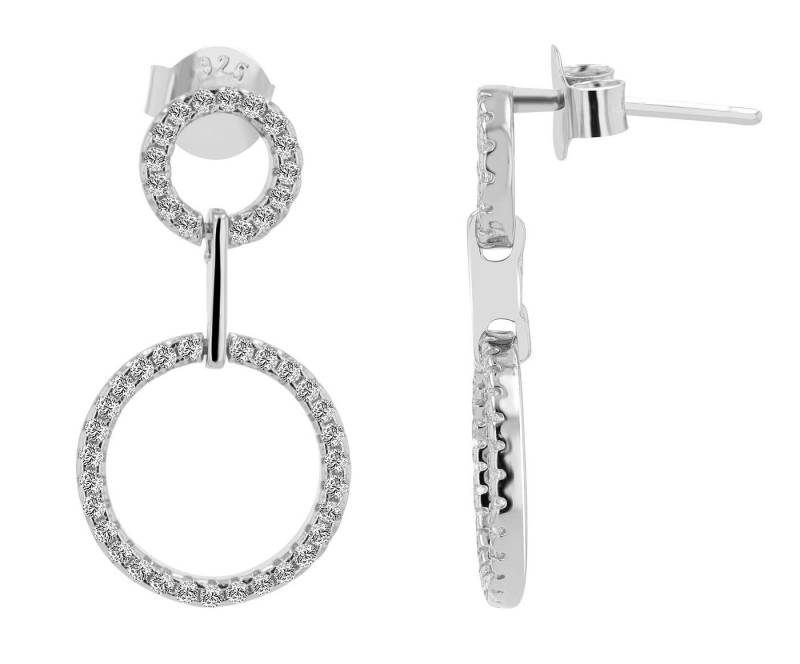 AKZENT Ohrring-Set Caroline Ohrhänger Ohrringe Silber goldfarbig Damen wasserfest (Paar) von AKZENT