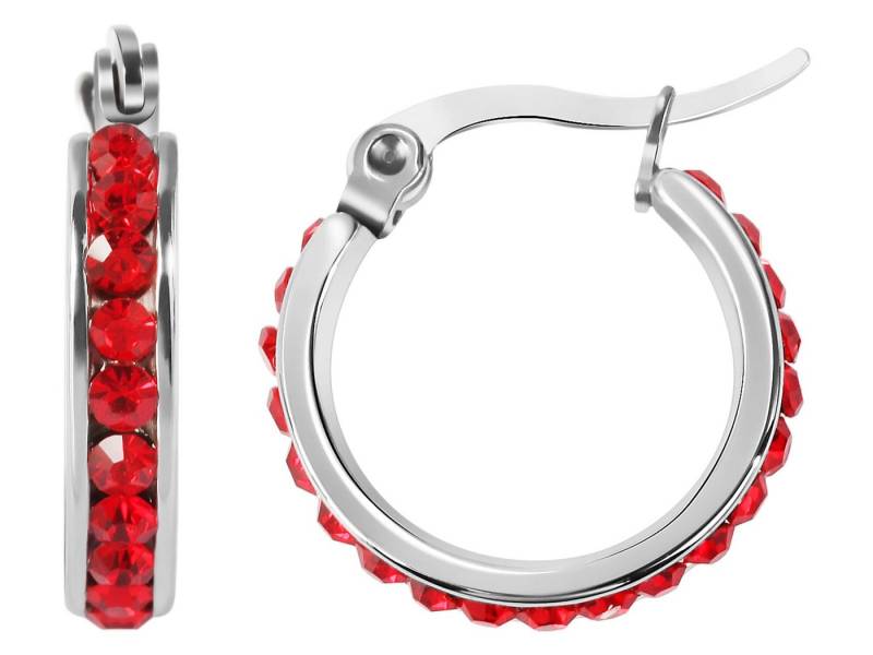 AKZENT Ohrring-Set Die silberfarbenen Creolen der Marke Akzent sind aus Edelstahl (Paar), Damen Ohrring von AKZENT