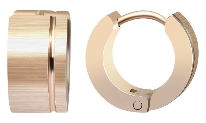 AKZENT Ohrring-Set Die Klapp-Creolen der Marke Akzent wurden aus Edelstahl gefertigt (Paar), Damen Ohrring von AKZENT