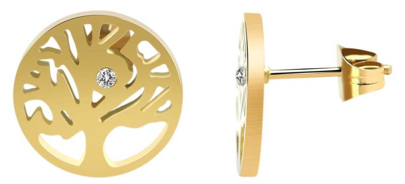 AKZENT Ohrring-Set Diyana Ohrstecker Ohrringe Edelstahl silber Damen wasserfest (Paar), Damen Ohrring von AKZENT