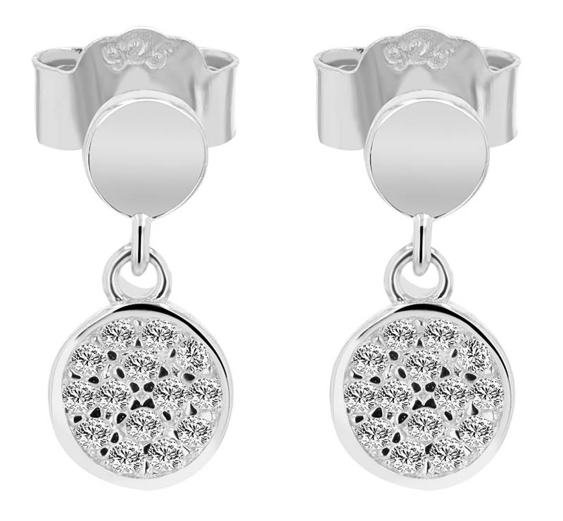 AKZENT Ohrring-Set Die Ohrstecker aus 925er Sterling Silber, rund geformt und mit (Paar), Damen Ohrring von AKZENT