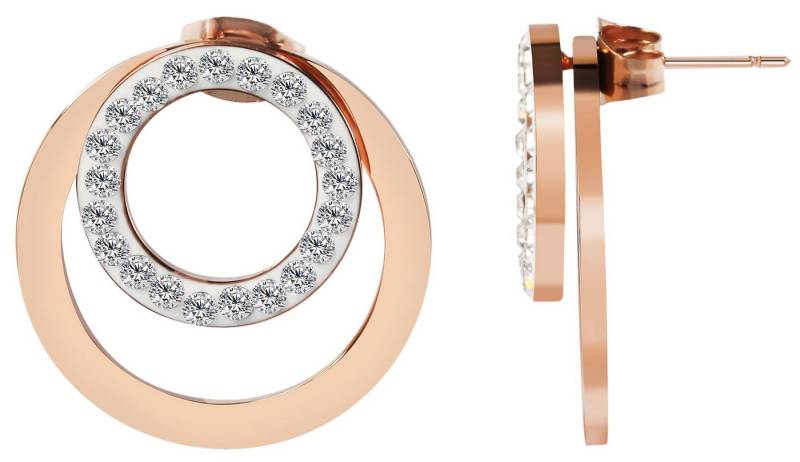 AKZENT Ohrring-Set Die runden Ohrstecker der Marke Akzent wurden aus Edelstahl (Paar), Damen Ohrring von AKZENT