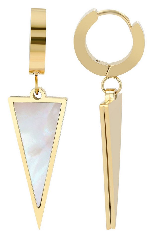 AKZENT Ohrring-Set Faris Creolen Ohrringe Edelstahl silber Damen wasserfest (Paar), Damen Ohrring von AKZENT