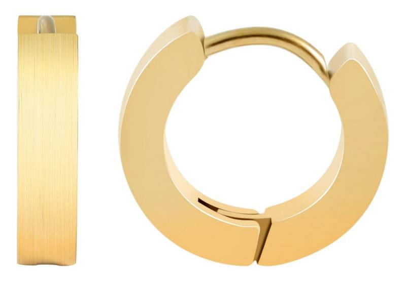 AKZENT Ohrring-Set Inu Creolen Ohrringe Edelstahl silber Damen wasserfest (Paar) von AKZENT