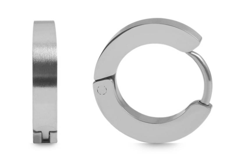 AKZENT Ohrring-Set Inu Creolen Ohrringe Edelstahl silber Damen wasserfest (Paar) von AKZENT