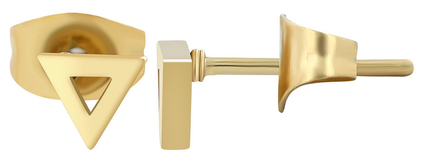 AKZENT Ohrring-Set Elize Dreieck Ohrstecker, Edelstahl, minimalistisch, hypoallergen (Paar) von AKZENT