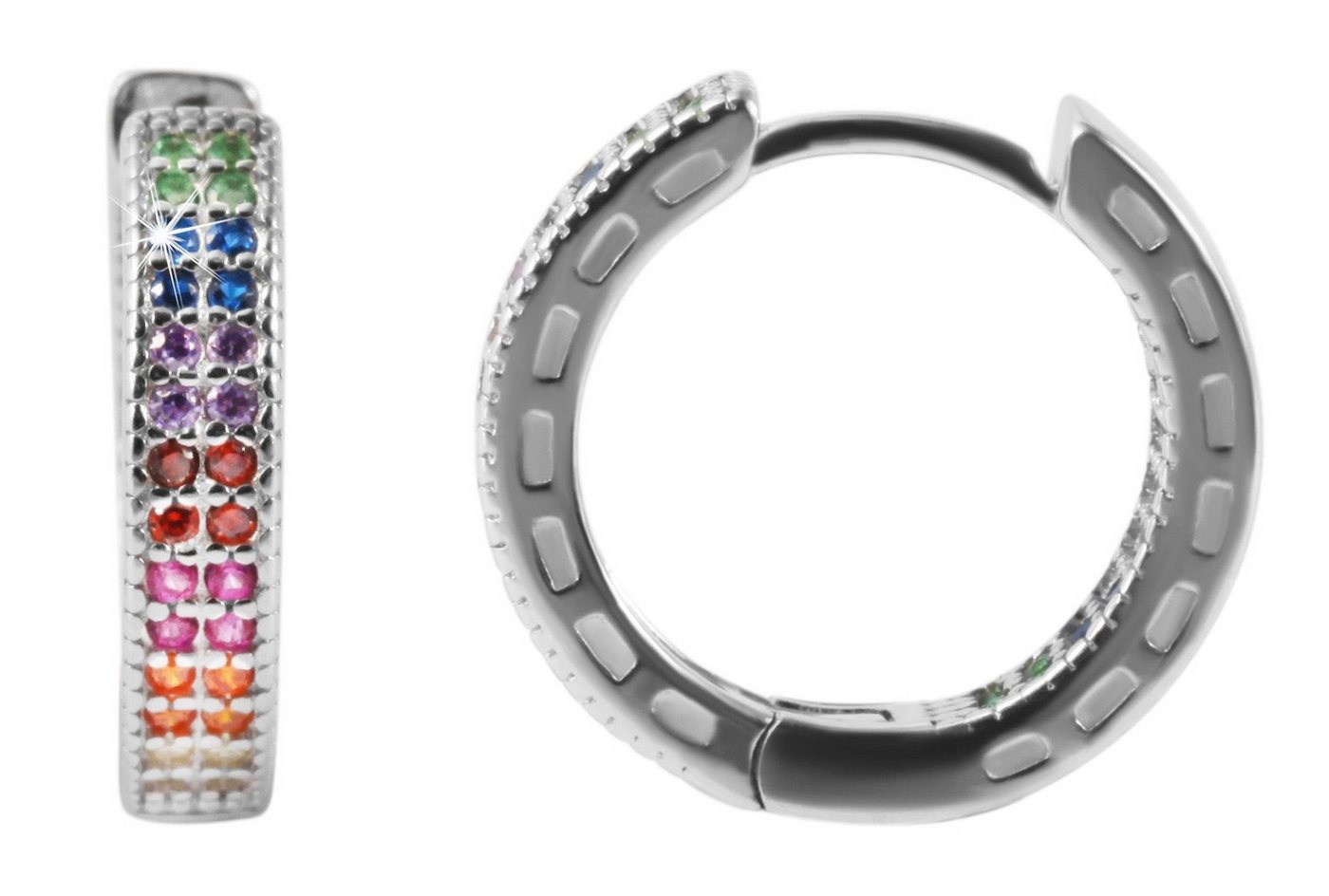 AKZENT Ohrring-Set Katha Creolen Ohrringe Silber Damen wasserfest (Paar), Damen Ohrring von AKZENT