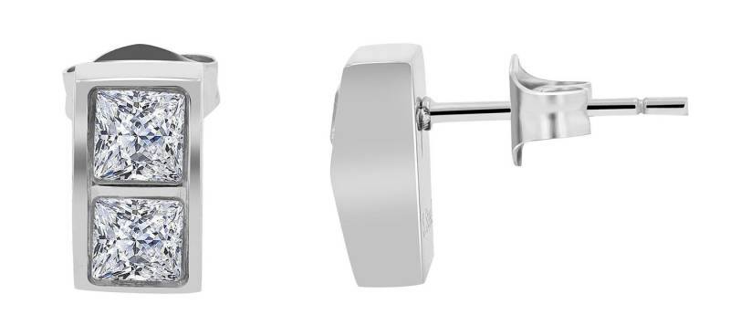 AKZENT Ohrring-Set Kit Ohrstecker Ohrringe Edelstahl silber Damen wasserfest (Paar) von AKZENT