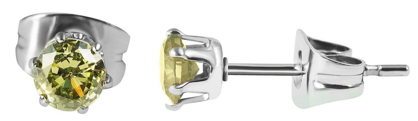 AKZENT Ohrring-Set Kye Ohrstecker Ohrringe Edelstahl silber Damen wasserfest (Paar) von AKZENT