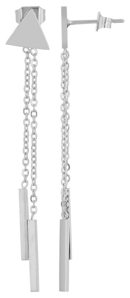 AKZENT Ohrring-Set Ladia Ohrhänger Ohrringe Edelstahl silber Damen wasserfest (Paar) von AKZENT