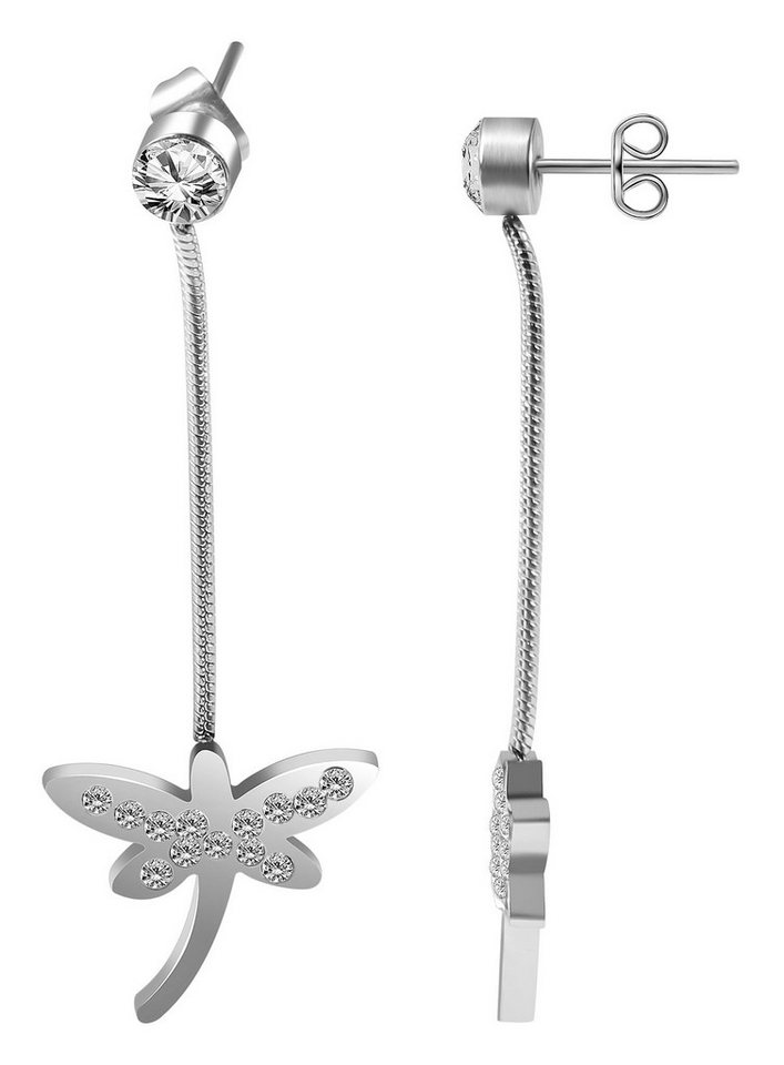 AKZENT Ohrring-Set Leilani Ohrstecker Ohrringe Edelstahl silber Damen wasserfest (Paar) von AKZENT