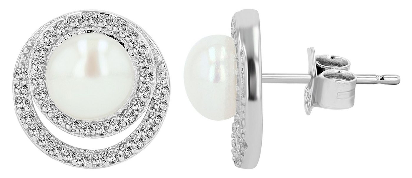 AKZENT Ohrring-Set Lucienne Ohrstecker Ohrringe Silber Damen wasserfest (Paar) von AKZENT