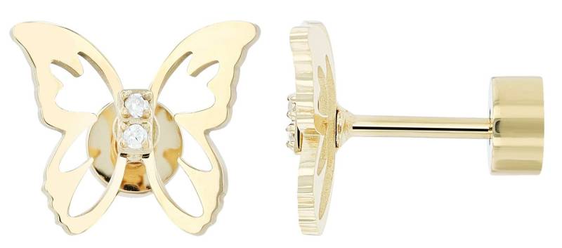 AKZENT Ohrring-Set Mariposa Ohrstecker Ohrringe Edelstahl silber Damen wasserfest (Paar) von AKZENT