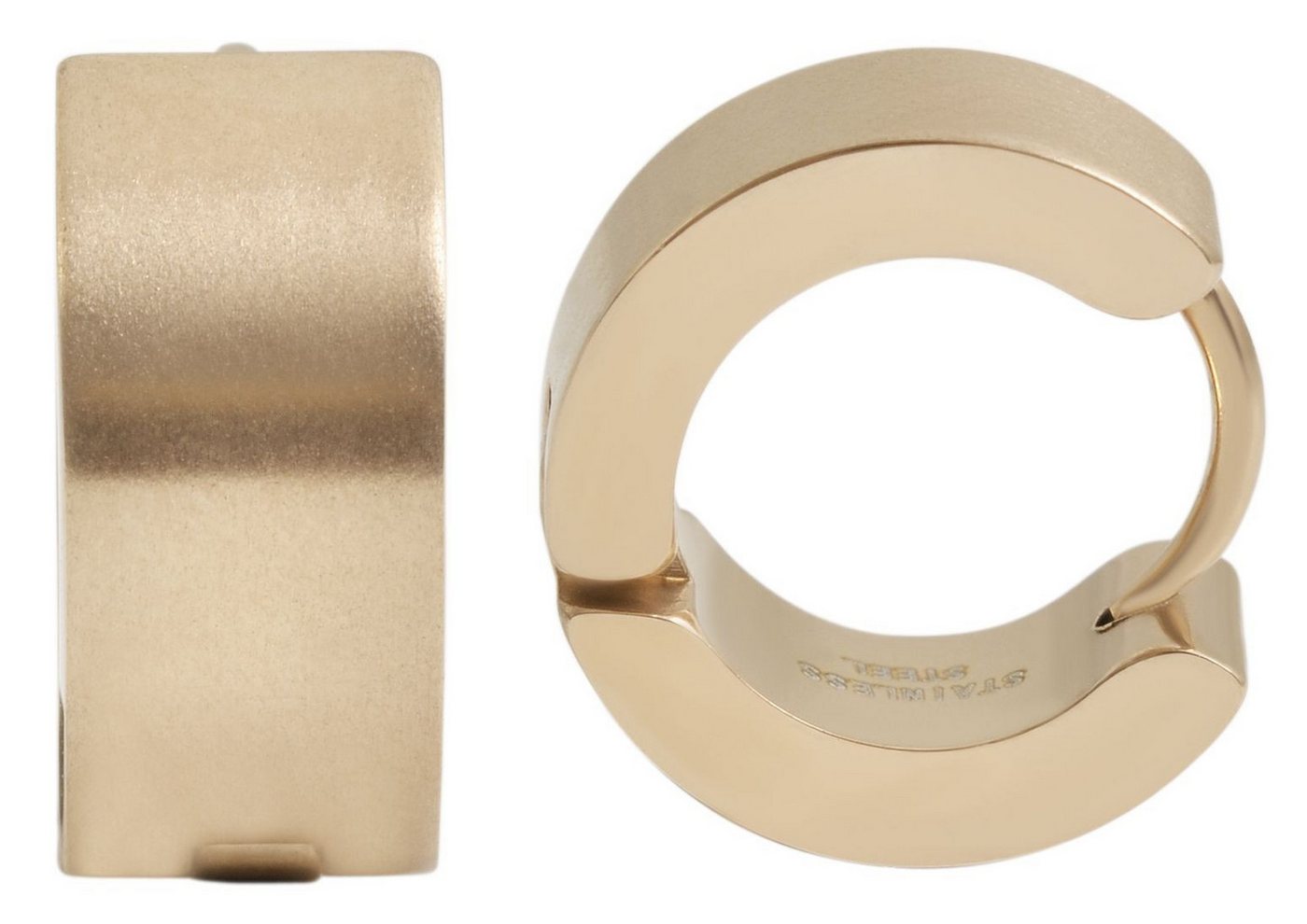 AKZENT Ohrring-Set Matti Creolen Ohrringe Edelstahl silber Damen wasserfest (Paar) von AKZENT