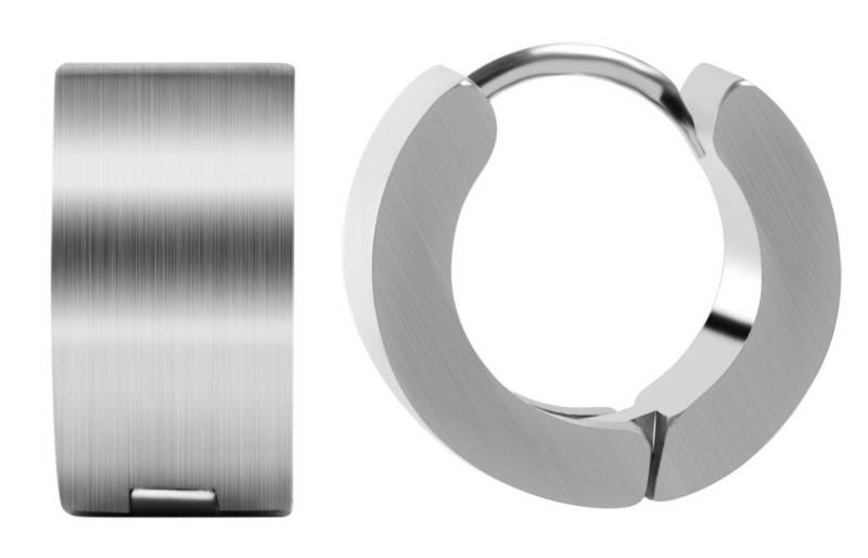 AKZENT Ohrring-Set Matti Creolen Ohrringe Edelstahl silber Damen wasserfest (Paar) von AKZENT