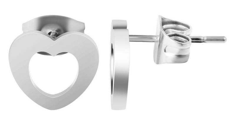 AKZENT Ohrring-Set Akzent Ohrstecker mit Herz Herzchen Motiv aus Edelstahl. Der (Paar), Damen Ohrring von AKZENT
