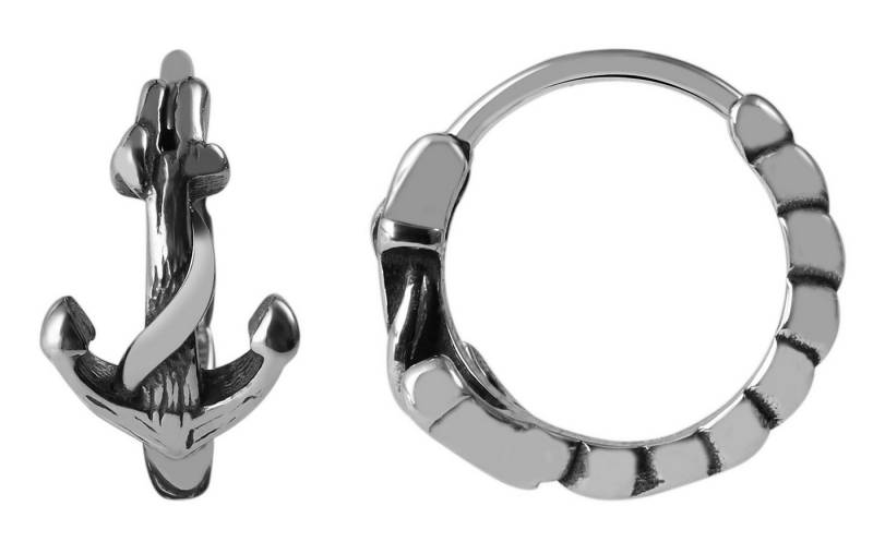 AKZENT Ohrring-Set Merlino Creolen Ohrringe Edelstahl silber Damen wasserfest (Paar) von AKZENT