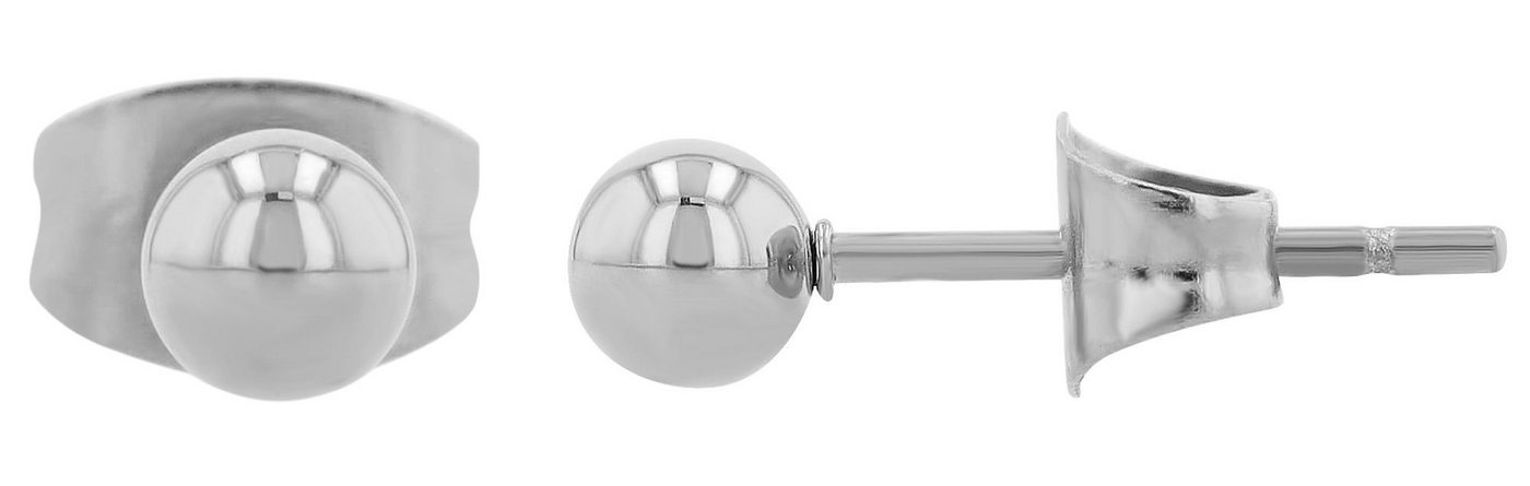 AKZENT Ohrring-Set Mic Ohrstecker Ohrringe Edelstahl silber Damen wasserfest (Paar) von AKZENT