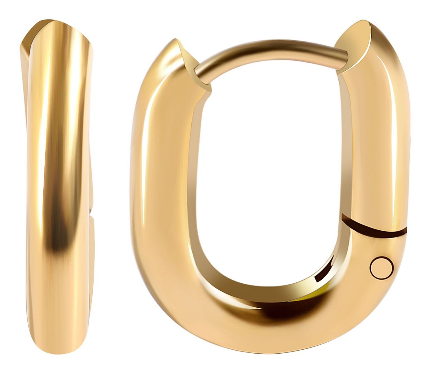 AKZENT Ohrring-Set Milas Creolen Ohrringe Edelstahl silber Damen wasserfest (Paar), Damen Ohrring von AKZENT