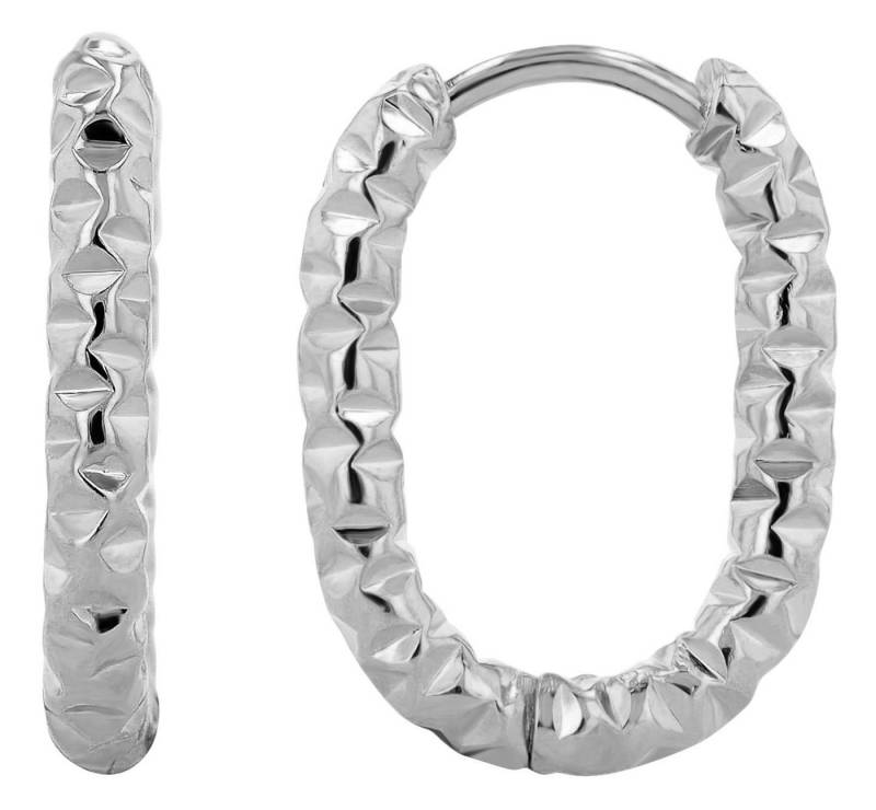 AKZENT Ohrring-Set Nour Creolen Ohrringe Edelstahl silber Damen wasserfest (Paar) von AKZENT