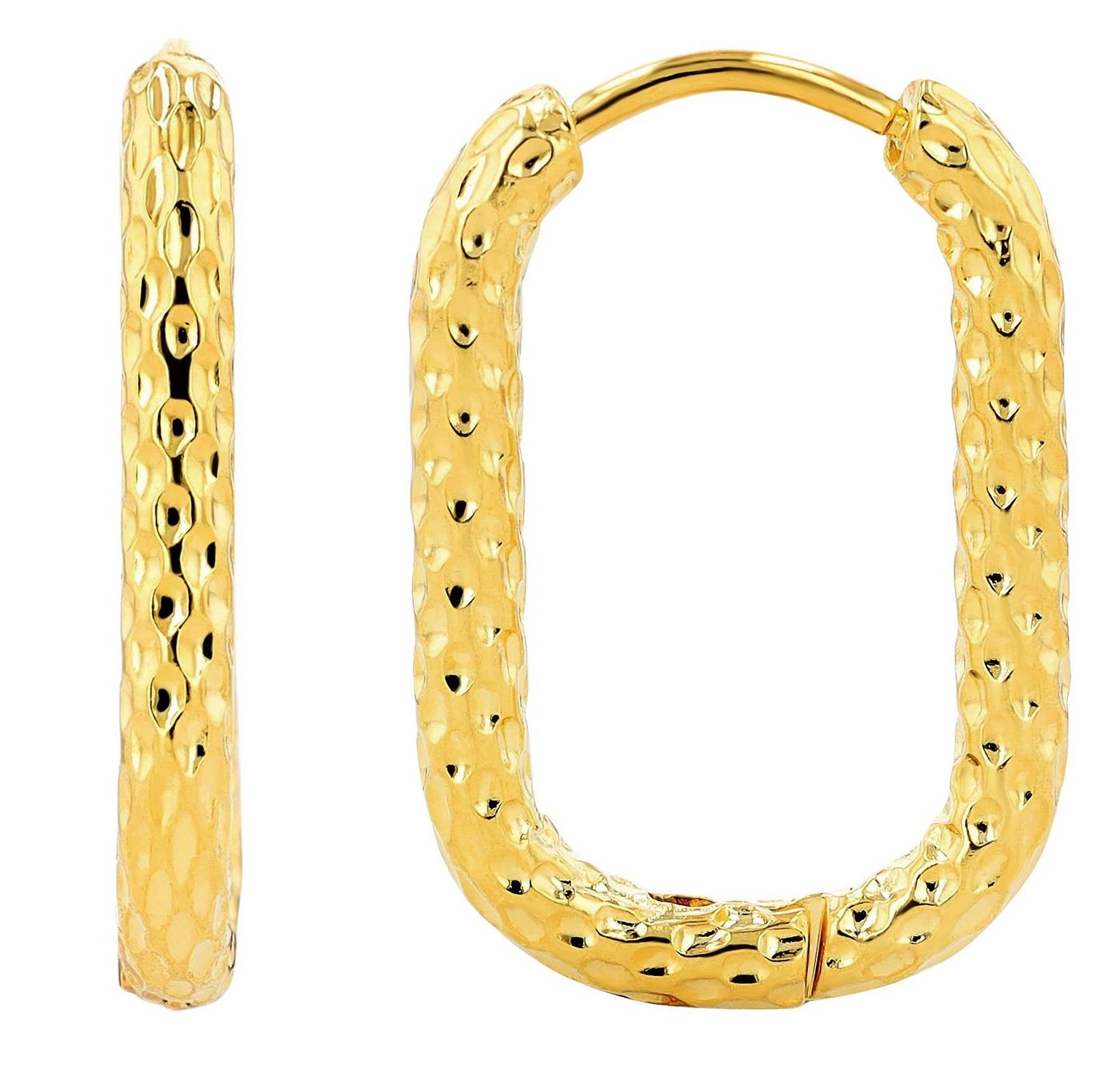 AKZENT Ohrring-Set Nuray Creolen Ohrringe Edelstahl silber Damen wasserfest (Paar) von AKZENT