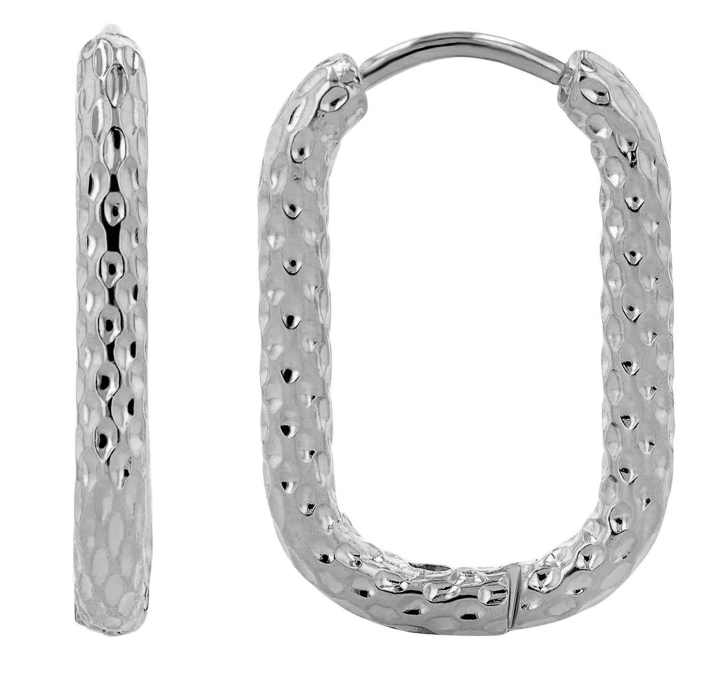 AKZENT Ohrring-Set Nuray Creolen Ohrringe Edelstahl silber Damen wasserfest (Paar) von AKZENT