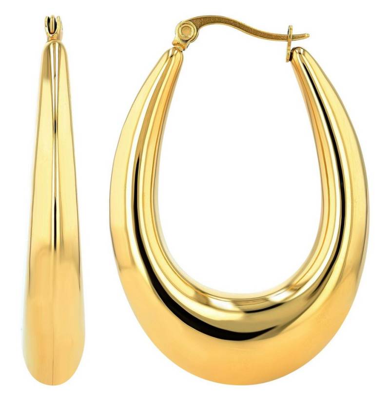 AKZENT Ohrring-Set Ophelia Creolen Ohrringe Edelstahl gold Damen wasserfest (Paar) von AKZENT