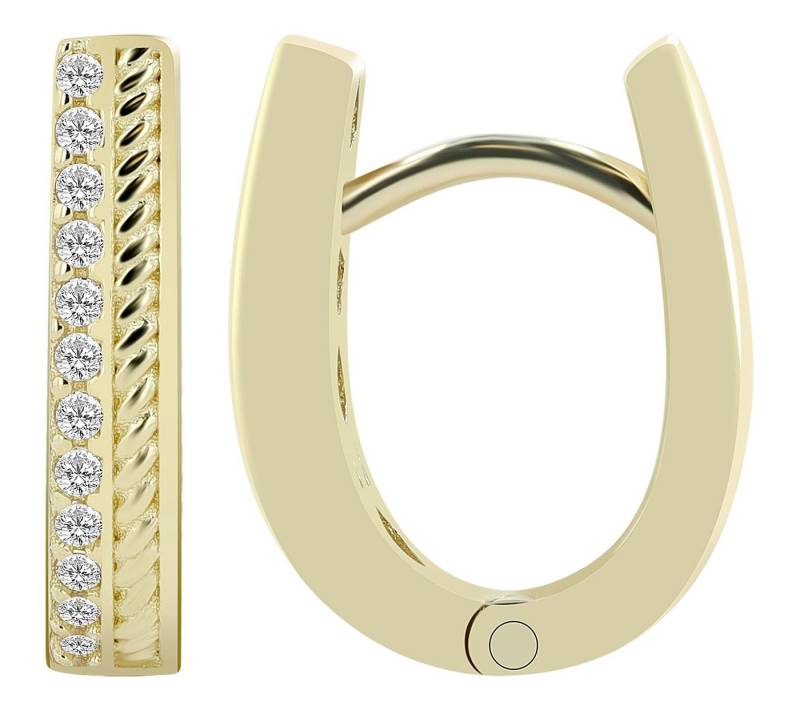 AKZENT Ohrring-Set Saida Creolen Ohrringe Gold Damen wasserfest (Paar) von AKZENT