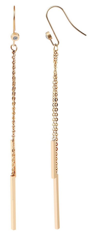 AKZENT Ohrring-Set Saidra Ohrhänger Ohrringe Edelstahl silber Damen wasserfest (Paar), Damen Ohrring von AKZENT