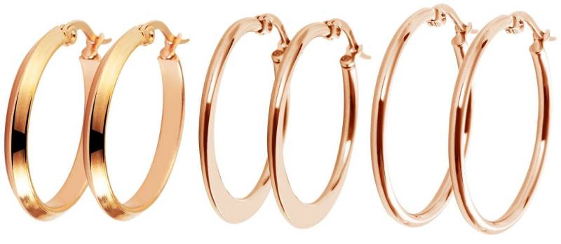 AKZENT Ohrring-Set Die Creolen der Marke Akzent, bestehend aus einem Set mit drei (Paar), Damen Ohrring von AKZENT