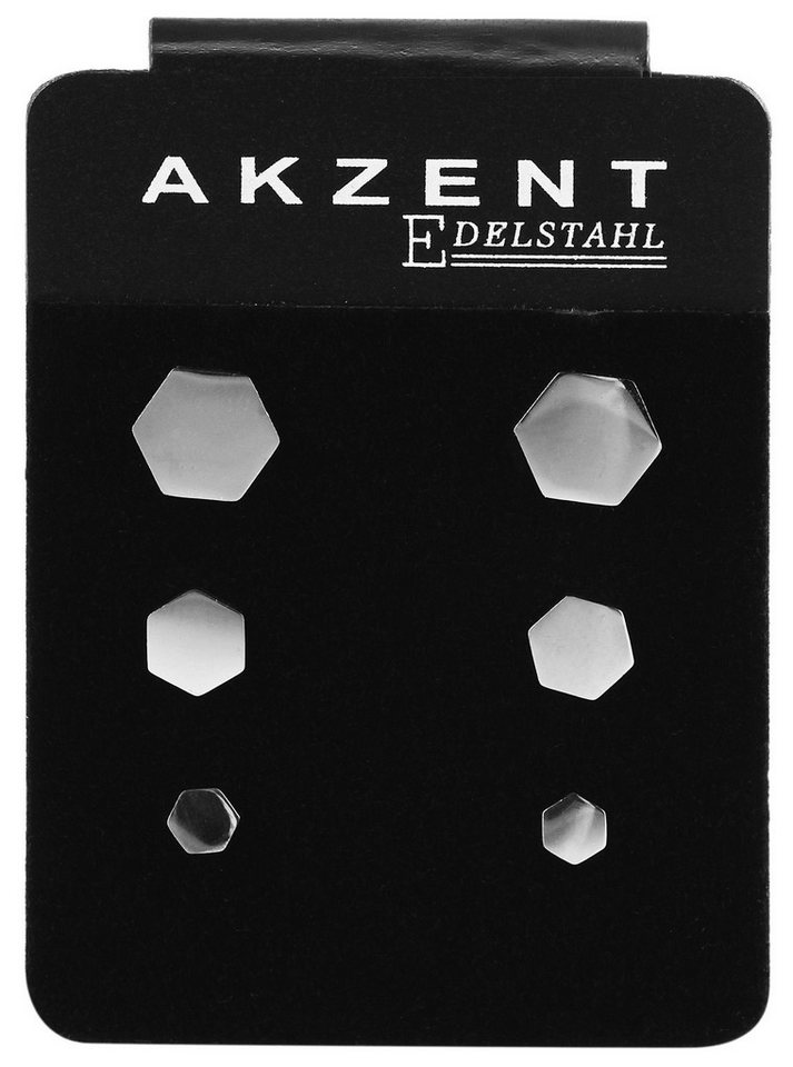 AKZENT Ohrring-Set Taimi Ohrstecker Ohrringe Edelstahl roségold Damen wasserfest (Paar), Damen Ohrring von AKZENT