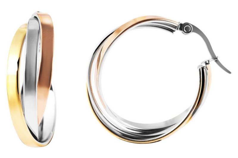 AKZENT Ohrring-Set Die hochglanzpolierten Creolen der Marke Akzent sind aus (Paar), Damen Ohrring von AKZENT